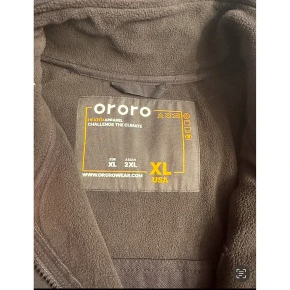 Ororo Women's Classic Heated Jacket Black - XL / Black / Battery-Mini 5K- NEW - Picture 4 of 4